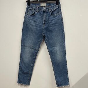 Everlane Women's Blue Straight Leg Jeans the cheeky 28
